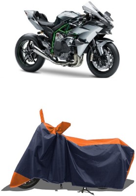 SUGASHRI Waterproof Two Wheeler Cover for Kawasaki(Versys 650, Orange, Blue)