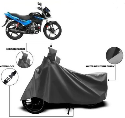 Tritika Waterproof Two Wheeler Cover for Hero(Glamour, Grey)