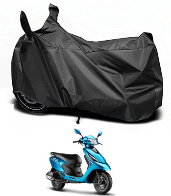 Auto Hub Waterproof Two Wheeler Cover for TVS(Zest, Black)
