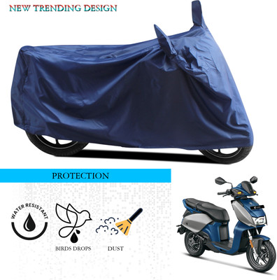 GOSHIV-car and bike accessories Waterproof Two Wheeler Cover for Hero(Motocorp Electric Scooter, Blue)