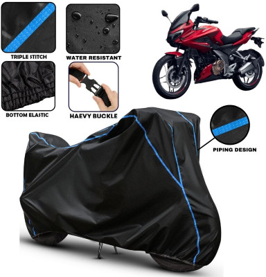 BOTAUTO Waterproof Two Wheeler Cover for Bajaj(Pulsar 250, Black)