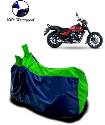 Autofly Waterproof Two Wheeler Cover for Bajaj(Avenger Street 160, Blue, Green)