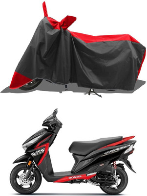 KEDIT Two Wheeler Cover for Honda(Grazia BS6, Red, Black)