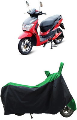 Coxtor Waterproof Two Wheeler Cover for Hero Electric(Electric Dash BS6, Green)