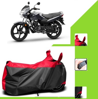 WMIZEXA Two Wheeler Cover for Universal For Bike(Sport BS6, Black, Red)