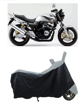 Coxtor Waterproof Two Wheeler Cover for Honda(CB 400, Grey)