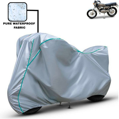 Delphinium Waterproof Two Wheeler Cover for Yamaha(RX 100, Silver)