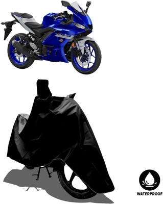 Amexride Waterproof Two Wheeler Cover for Yamaha(YZF R3 BS6, Black)
