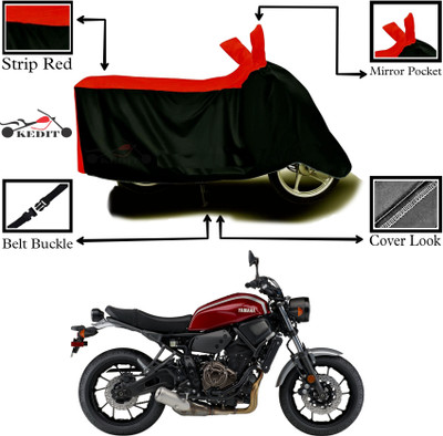 AASHTIK MART Two Wheeler Cover for Yamaha(XSR155, Red, Black)
