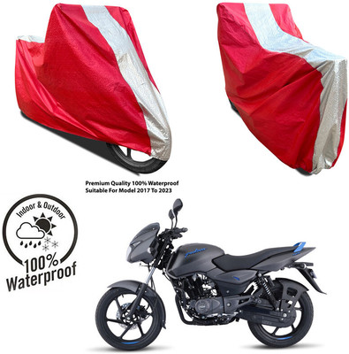 AutoGalaxy Waterproof Two Wheeler Cover for Honda(Dream Yuga, Silver, Red)