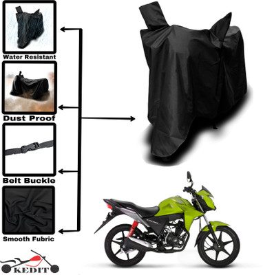 KEDIT Two Wheeler Cover for Universal For Bike(CB Twister, Black)
