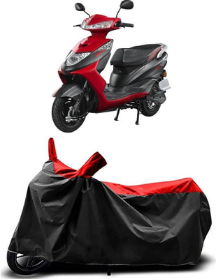 KEDIT Two Wheeler Cover for Ampere(Zeal, Red, Black)