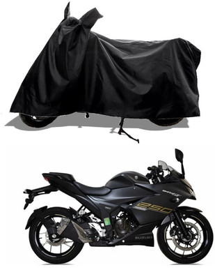 GROFATIK Two Wheeler Cover for Suzuki(Gixxer SF 250, Black)