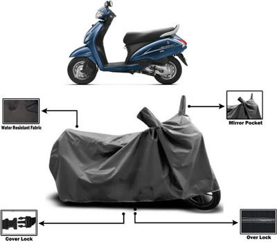 Amexride Two Wheeler Cover for Honda(Activa 3G, Grey)