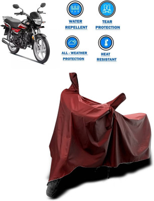 KEDIT Two Wheeler Cover for Honda(CD 110 Dream, Maroon)