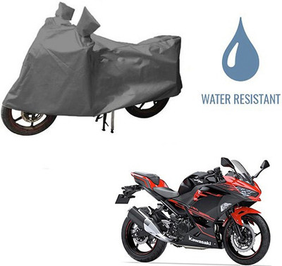 DeepShakshi AUTOMOTIVE Waterproof Two Wheeler Cover for Kawasaki(Ninja 250, Grey)