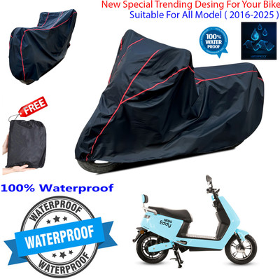 OliverX Waterproof Two Wheeler Cover for Hero(Electric E-Sprint, Black)
