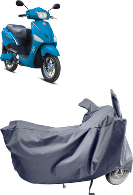 Amexride Two Wheeler Cover for Hero Electric(Electric Optima Li, Grey)
