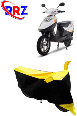 RRZ Waterproof Two Wheeler Cover for Hero(Electric, Black, Yellow)
