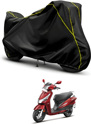 CODOKI Waterproof Two Wheeler Cover for Hero(Duet 125CC, Black, Black)