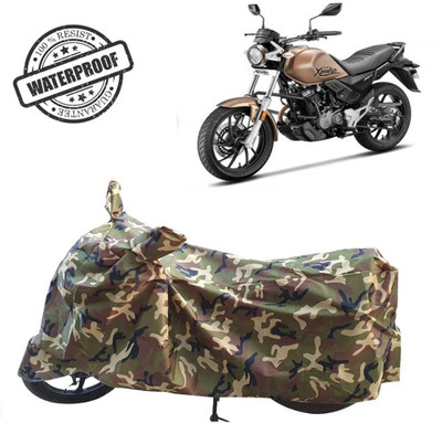 ROYAL AUTO MART Waterproof Two Wheeler Cover for Hero(Xpulse 200T, Green, Multicolor)