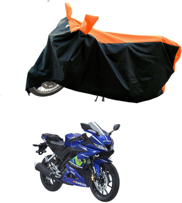 DeepShakshi AUTOMOTIVE Waterproof Two Wheeler Cover for Yamaha(YZF R15 V3 Moto GP Edition, Orange)
