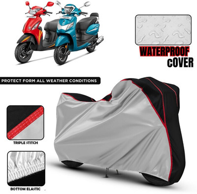 xodi Waterproof Two Wheeler Cover for Hero(Pleasure, Silver, Black, Red)