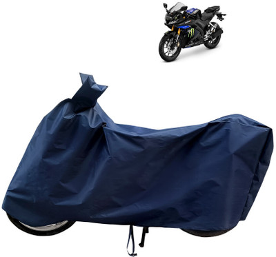 Horseyaart Waterproof Two Wheeler Cover for Yamaha(YZF R15 V3 Moto GP Edition BS6, Blue)
