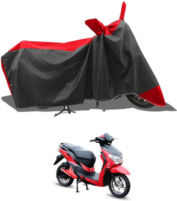 KEDIT Two Wheeler Cover for Hero(Red, Black)