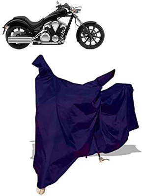 Amexride Two Wheeler Cover for Honda(VT 1300CX, Blue)