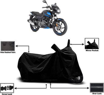 KEDIT Two Wheeler Cover for Bajaj(Pulsar 150 DTS-i, Black)