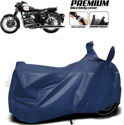 smwzxyu Waterproof Two Wheeler Cover for Royal Enfield(Classic 500, Blue)