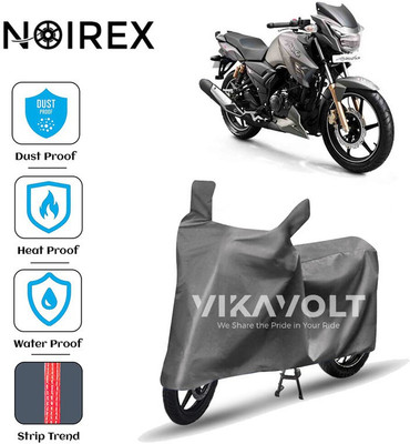 NOIREX Two Wheeler Cover for TVS(Apache RTR 180, Grey)