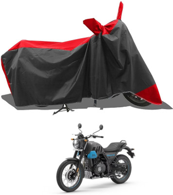 DeepShakshi AUTOMOTIVE Two Wheeler Cover for Royal Enfield(Scrambler, Red, Black)