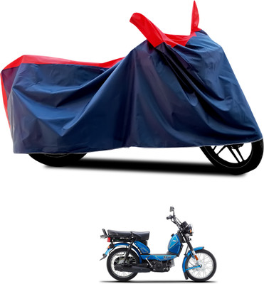CODOKI Waterproof Two Wheeler Cover for TVS(Heavy Duty, Black, Red)