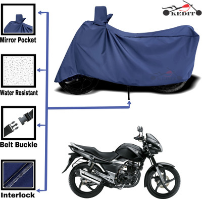 KEDIT Two Wheeler Cover for Universal For Bike(GS, Blue)