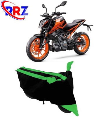 RRZ Waterproof Two Wheeler Cover for KTM(Duke 200, Black, Green)