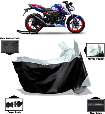 Amexride Two Wheeler Cover for TVS(Apache RTR 165 RP, White)