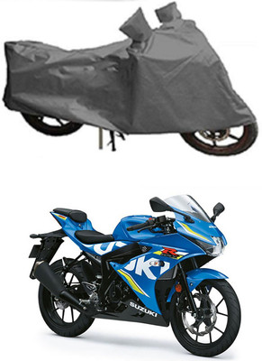 MMSSTAR Waterproof Two Wheeler Cover for Suzuki(Gixxer, Grey)