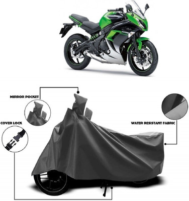 MMSSTAR Waterproof Two Wheeler Cover for Kawasaki(Z250, Grey)