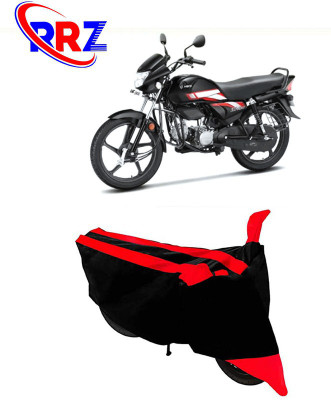 AutoGalaxy Waterproof Two Wheeler Cover for Hero(HF, Black, Red)