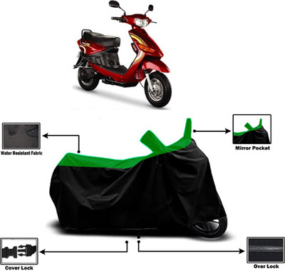Amexride Two Wheeler Cover for Indus(Yo Spark, Green)