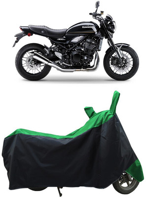 Coxtor Waterproof Two Wheeler Cover for Kawasaki(Z900RS BS6, Green)