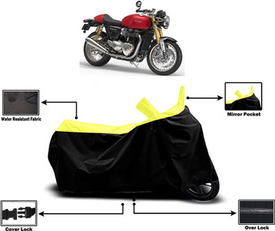 Amexride Two Wheeler Cover for Triumph(Thruxton 1200 R, Yellow)