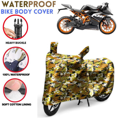 kerwa Waterproof Two Wheeler Cover for KTM(RC 125, Multicolor)