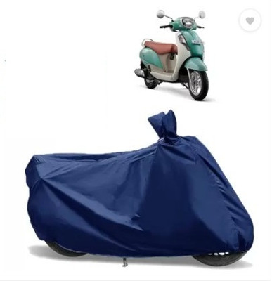 Tritika Waterproof Two Wheeler Cover for Suzuki(Access 125, Blue)