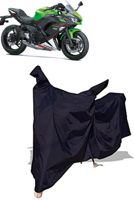 Amexride Two Wheeler Cover for Kawasaki(Ninja 650, Black)