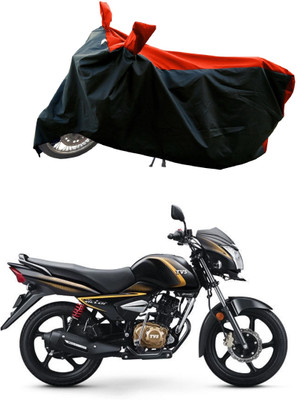 DeepShakshi AUTOMOTIVE Waterproof Two Wheeler Cover for TVS(Victor Premium BS6, Red)