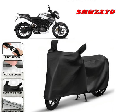 smwzxyu Waterproof Two Wheeler Cover for Bajaj(Pulsar 220 DTS-i, Black)