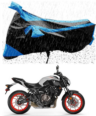 MMSSTAR Waterproof Two Wheeler Cover for Yamaha(MT 07, Blue, Black)